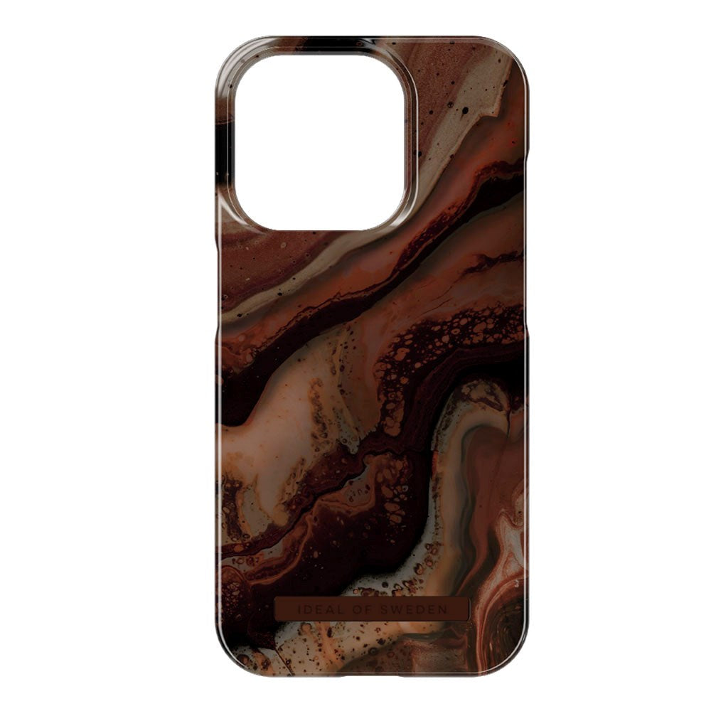 iPhone 15 Pro iDeal Of Sweden Fashion Skal - Dark Amber Marble