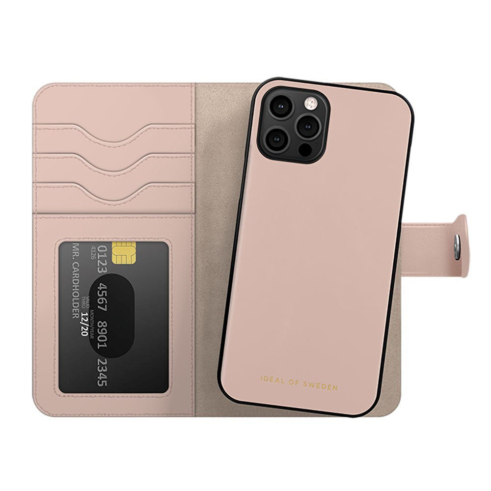 iPhone 12 / 12 Pro iDeal Of Sweden Magnet Wallet+ Plånboksfodral - Pink