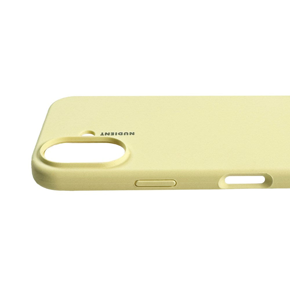 Nudient iPhone 16 Base Silikon Skal - Pale Yellow