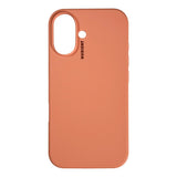 Nudient iPhone 16 Base Silikon Skal - Peach Orange