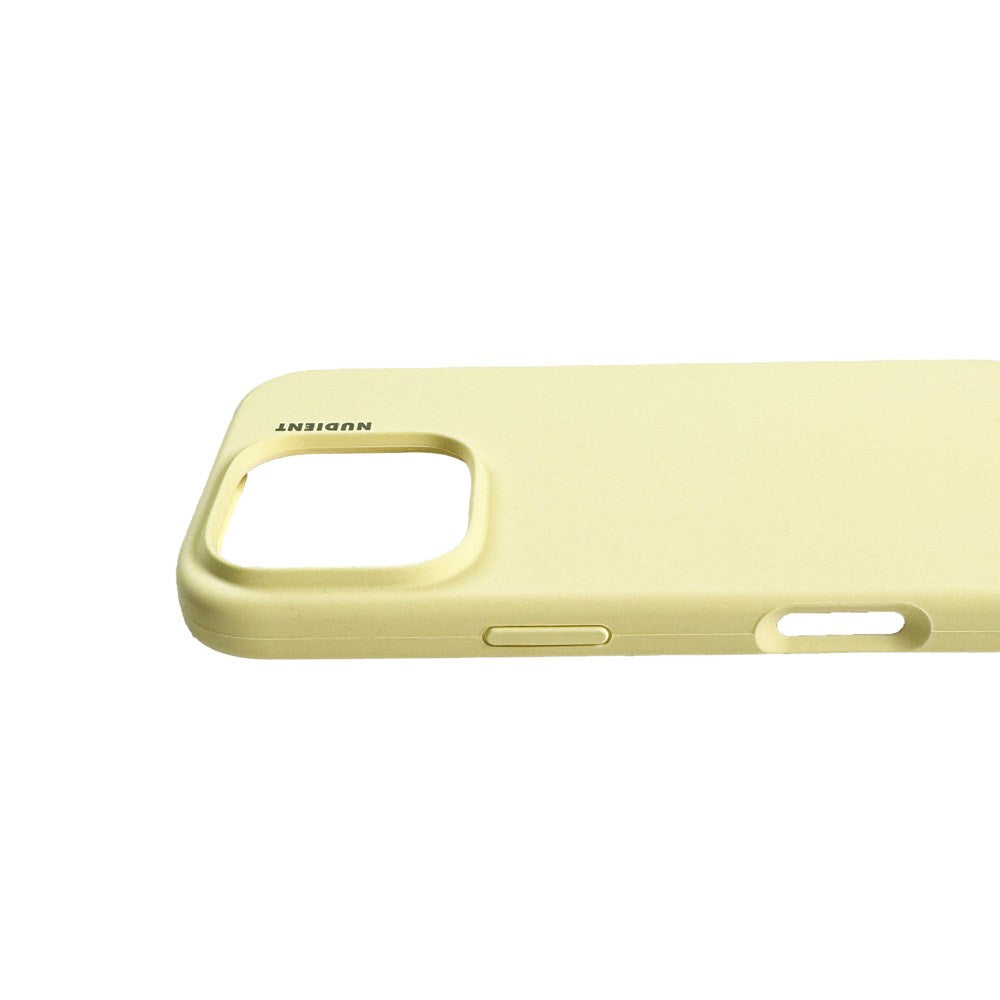 Nudient iPhone 16 Pro Base Silikon Skal - Pale Yellow