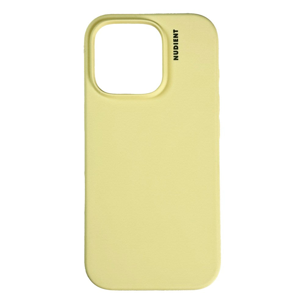 Nudient iPhone 16 Pro Base Silikon Skal - Pale Yellow