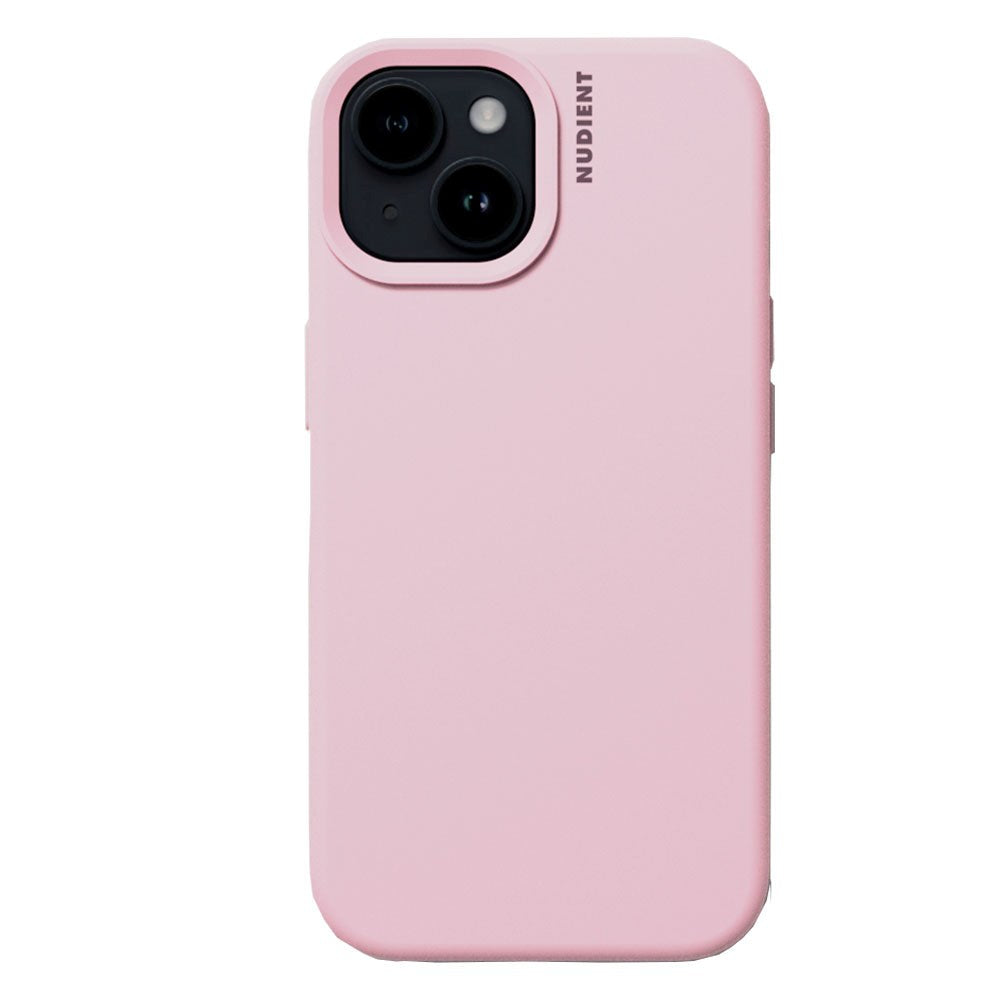 Nudient iPhone 15 Base Silikon Skal - Baby Pink