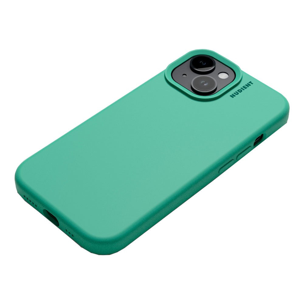 Nudient iPhone 15 Base Silikon Skal - Mintgreen