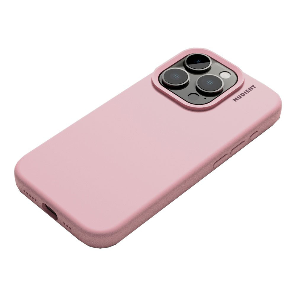 Nudient iPhone 15 Pro Base Silikon Skal - Baby Pink