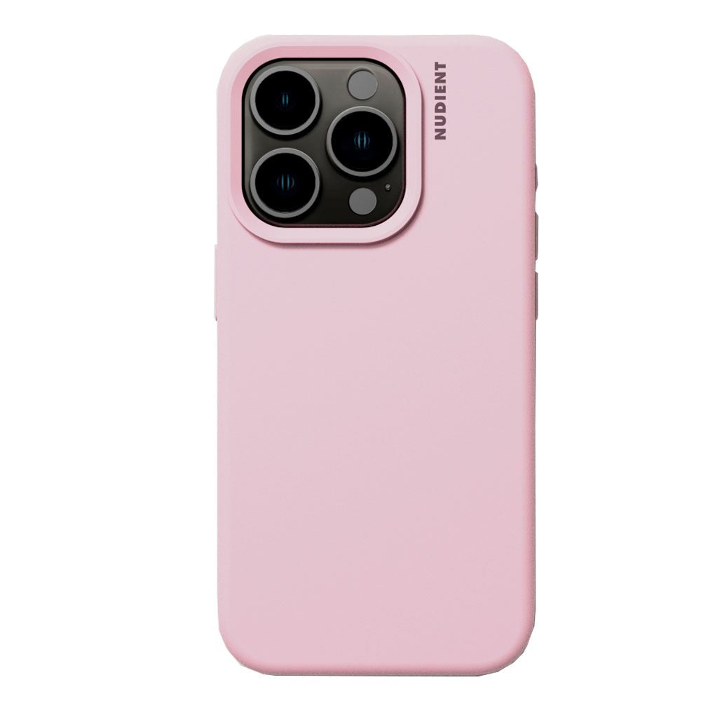 Nudient iPhone 15 Pro Base Silikon Skal - Baby Pink