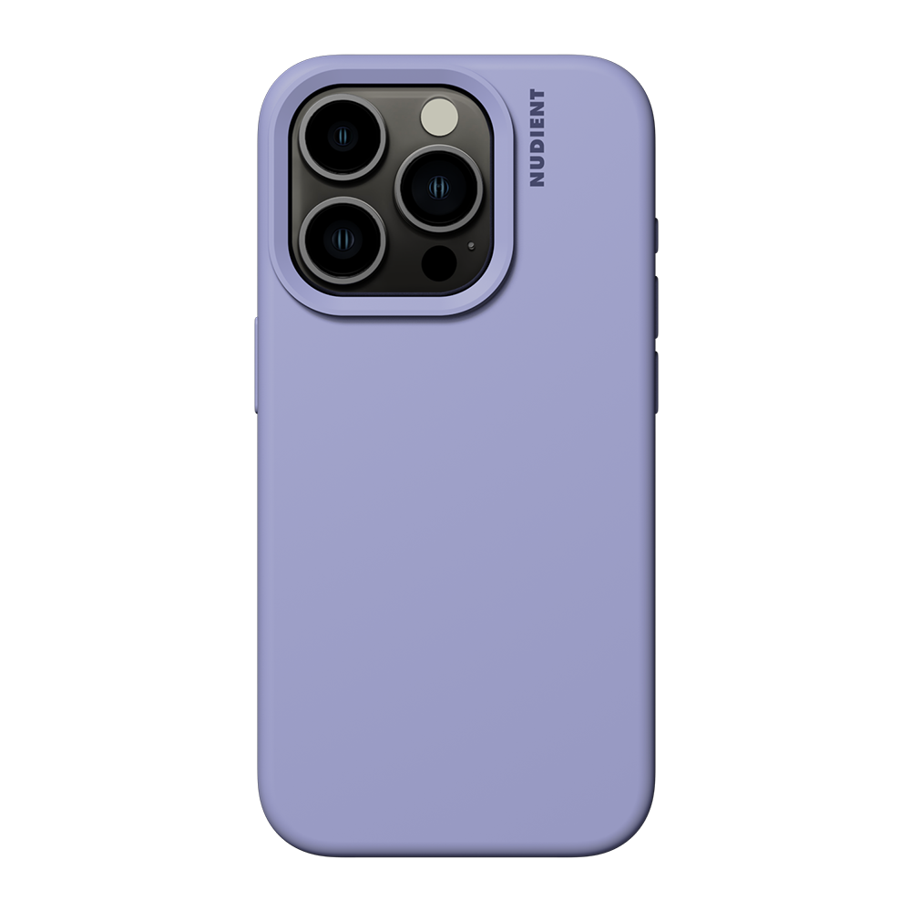 Nudient iPhone 15 Pro Base Silikon Skal - Soft Purple