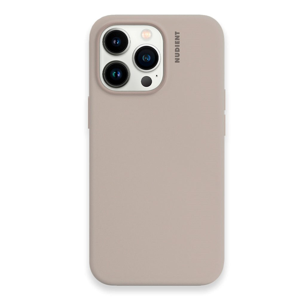 Nudient iPhone 13 Pro Base Silikon Skal - Stone Beige