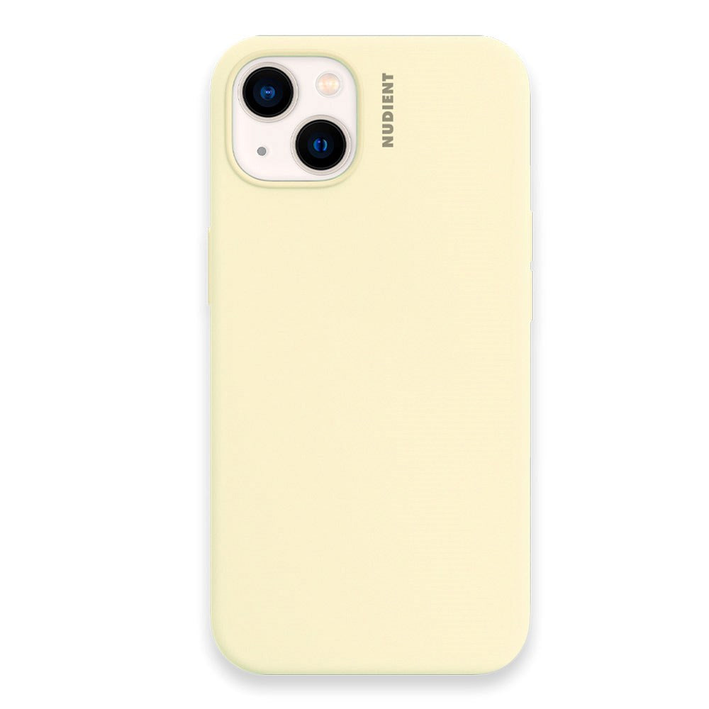 Nudient iPhone 13 Base Silikon Skal - Pale Yellow