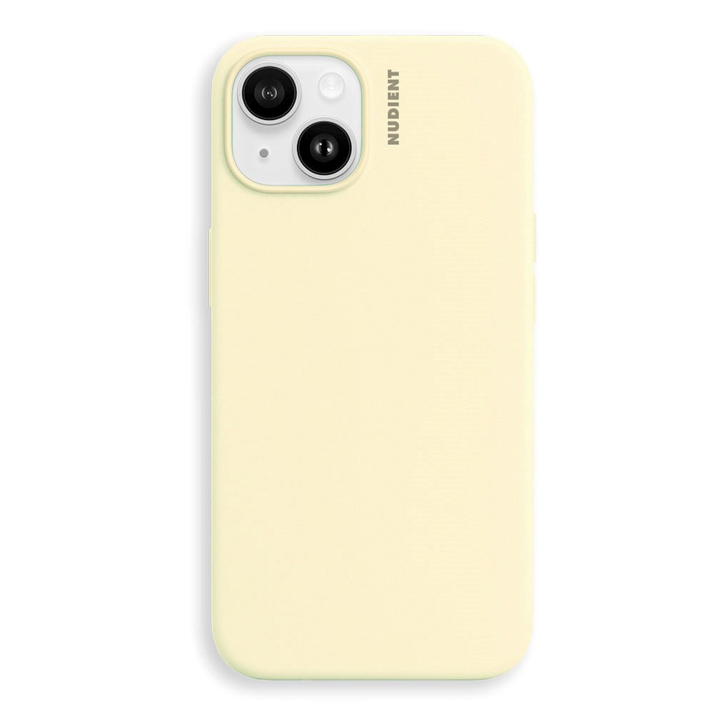 Nudient iPhone 14 Base Silikon Skal - Pale Yellow