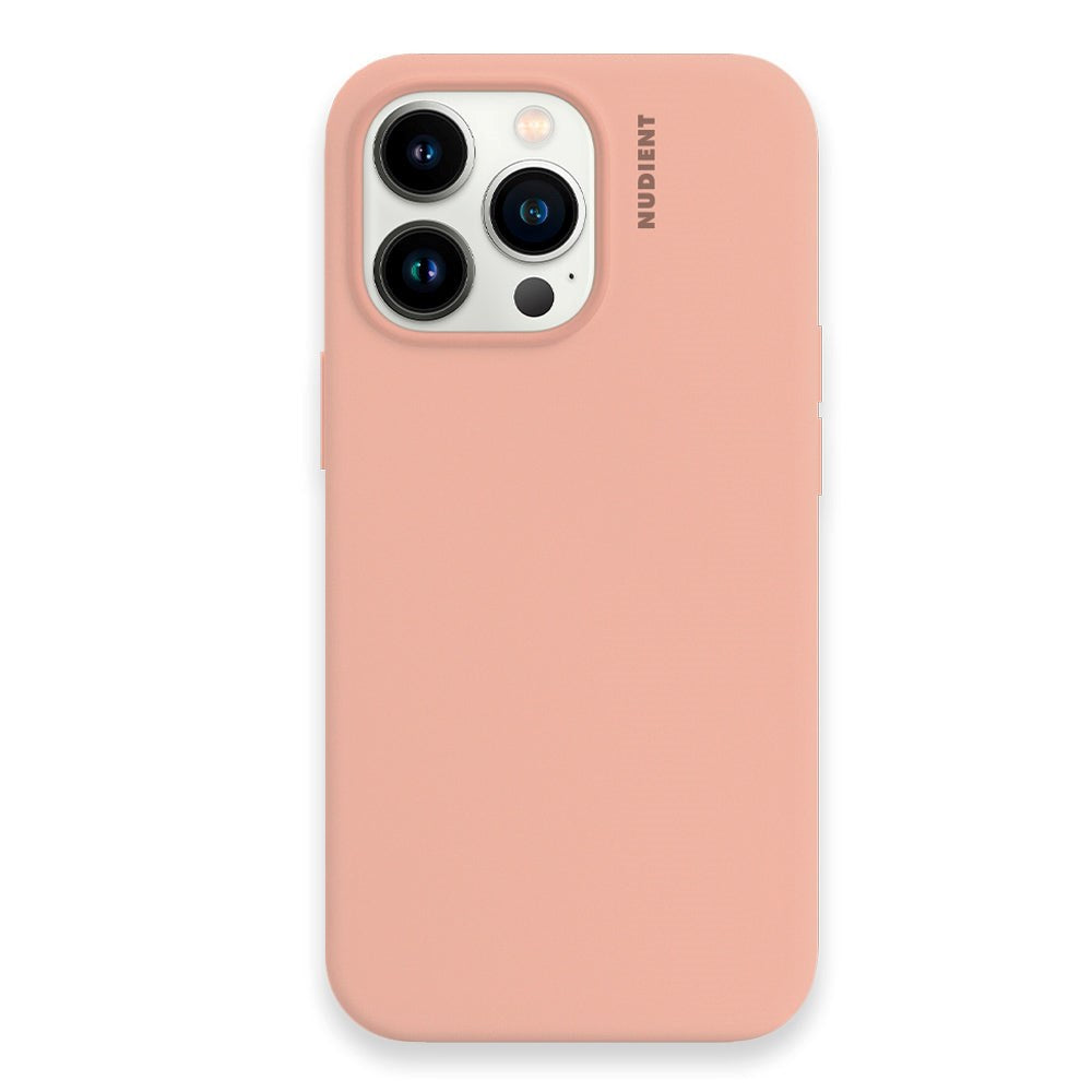 Nudient iPhone 13 Pro Base Silikon Skal - Peach Orange