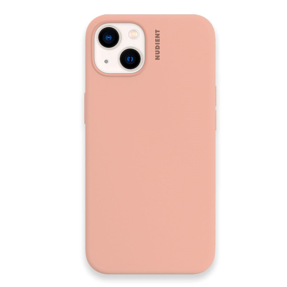 Nudient iPhone 13 Base Silikon Skal - Peach Orange