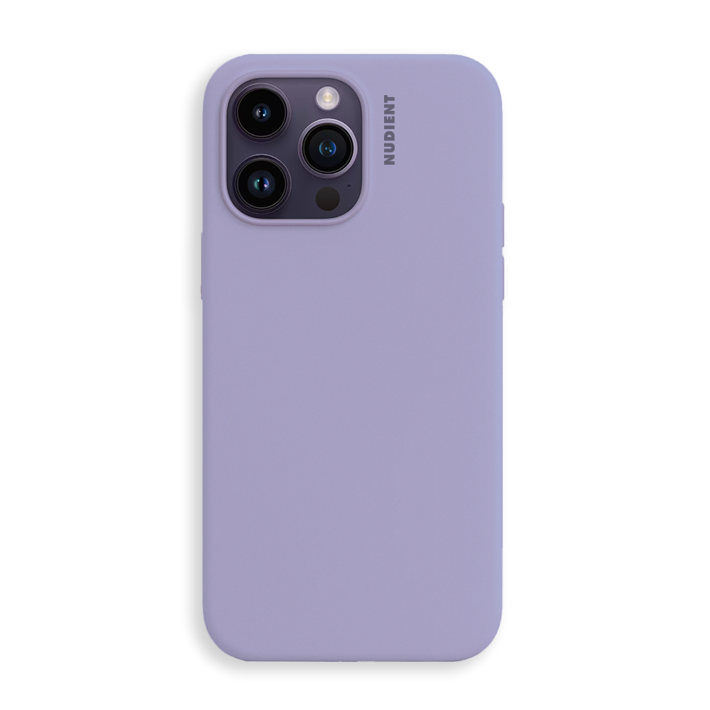 Nudient iPhone 14 Pro Base Silikon Skal - Soft Purple
