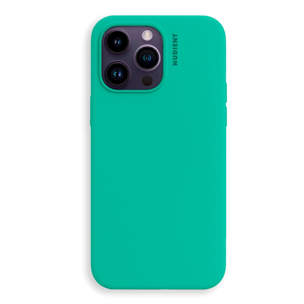 Nudient iPhone 14 Pro Base Silikon Skal - Mint Green