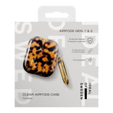 iDeal of Sweden AirPods (1. & 2. Gen.) Clear Case med Karbinhake - Tortoise