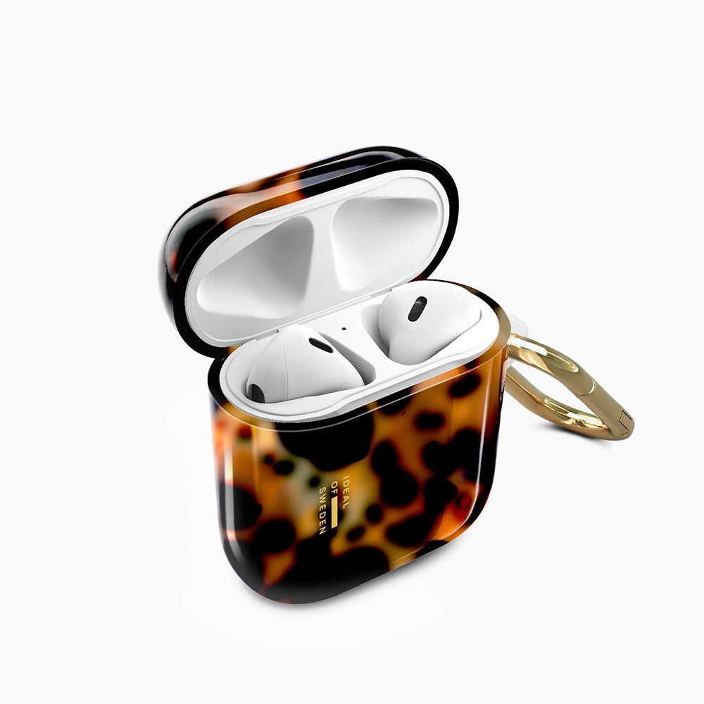 iDeal of Sweden AirPods (1. & 2. Gen.) Clear Case med Karbinhake - Tortoise