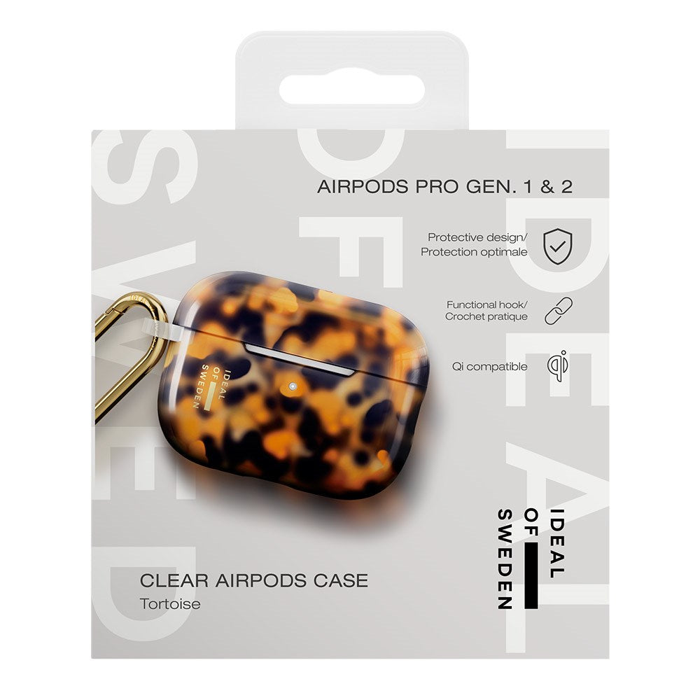 iDeal of Sweden AirPods Pro (1. & 2. Gen.) Clear Case med Karbinhake - Tortoise