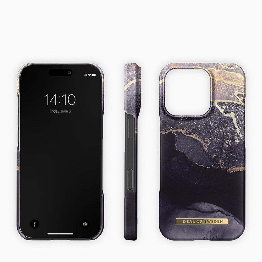 iPhone 16 Pro iDeal Of Sweden Fashion Skal - MagSafe-Kompatibelt - Golden Twilight Marble