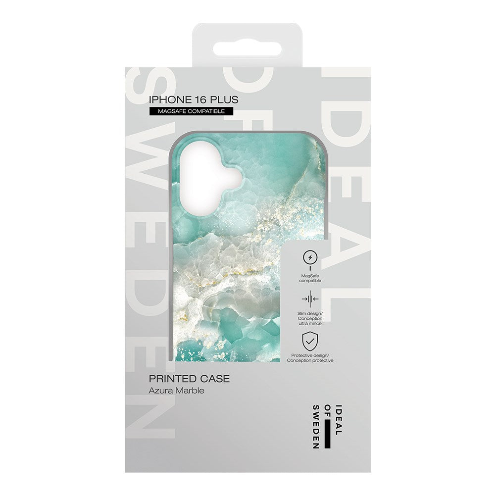 iPhone 16 Plus iDeal Of Sweden Fashion Skal - MagSafe-Kompatibelt - Azura Marble