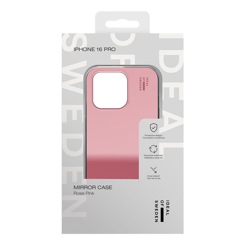 iPhone 16 Pro iDeal Of Sweden Mirror Skal - Mirror Rose Pink