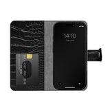 iPhone 16 Pro iDeal Of Sweden Magnet Wallet+ Plånboksfodral - Croco