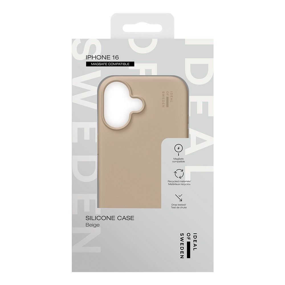 iPhone 16 iDeal Of Sweden Silicone Skal - MagSafe-Kompatibelt - Beige