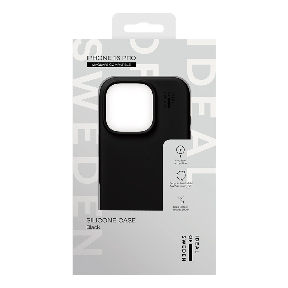 iPhone 16 Pro iDeal Of Sweden Silicone Skal - MagSafe-Kompatibelt - Black