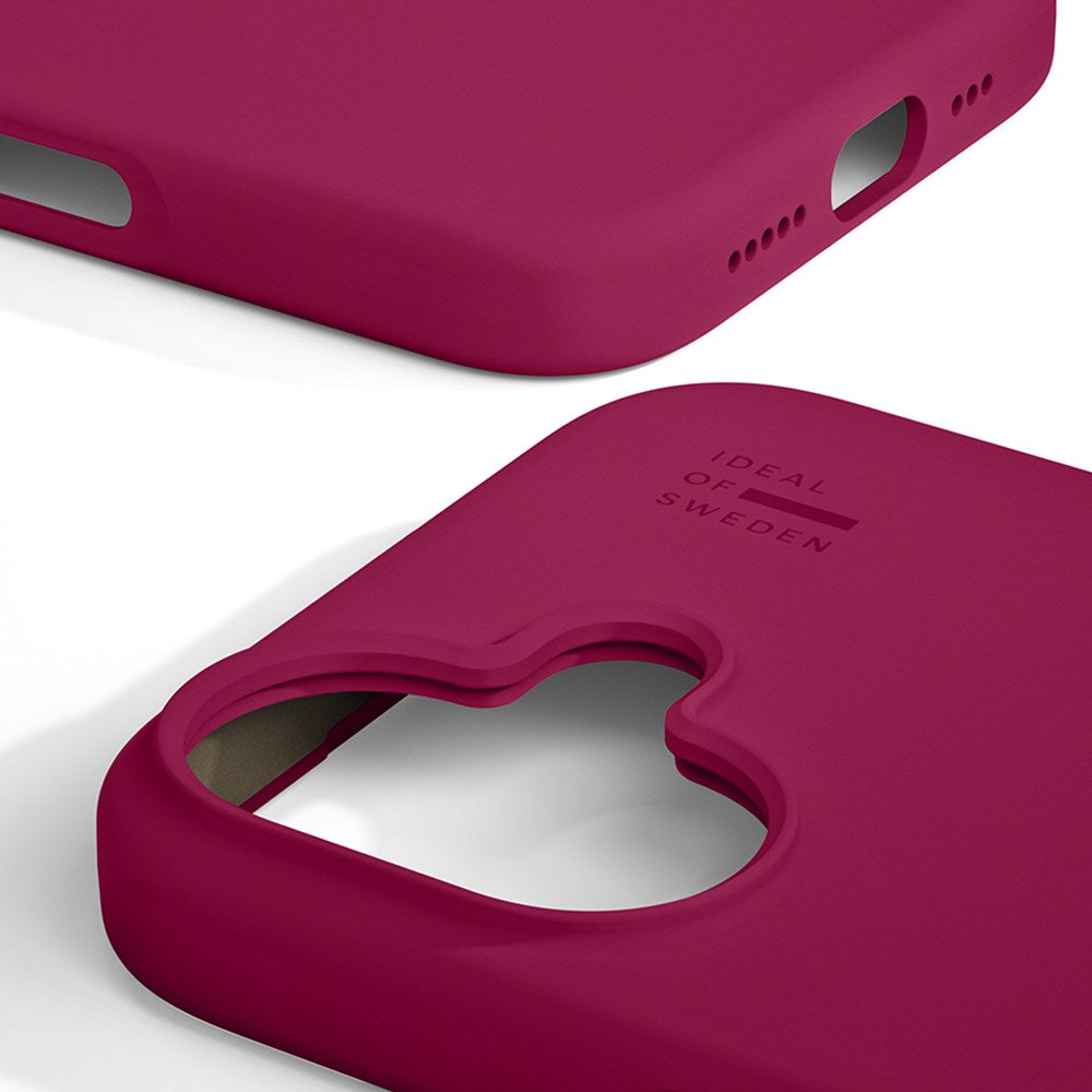 iPhone 16 iDeal Of Sweden Silicone Skal - MagSafe-Kompatibelt - Cranberry