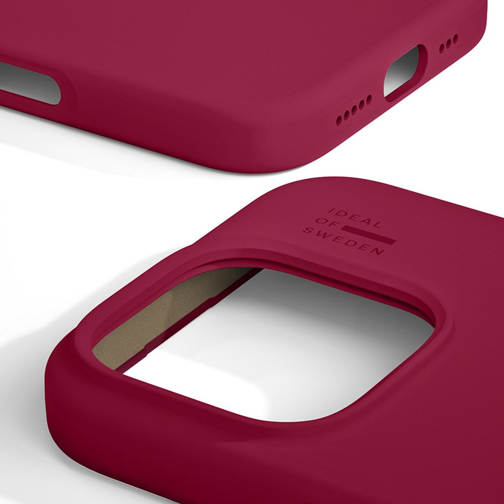 iPhone 16 Pro iDeal Of Sweden Silicone Skal - MagSafe-Kompatibelt - Cranberry