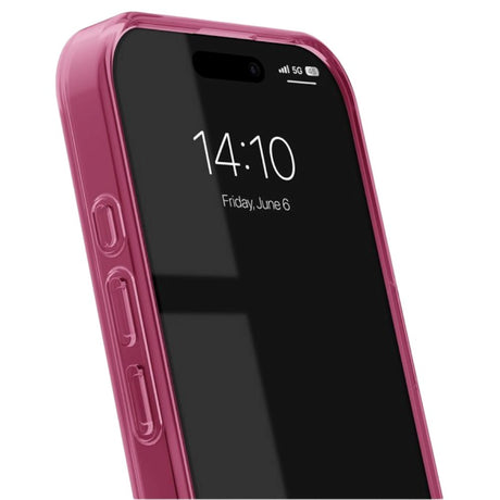 iPhone 16 iDeal Of Sweden Clear Skal - MagSafe Kompatibel - Cherry Crush