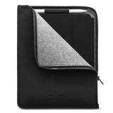 Woolnut PU Konstläder Folio Sleeve för iPad / Surfplatta (295 x 230mm) - Svart