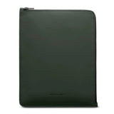 Woolnut Coated PU Leather Sleeve m. Dragkedja for iPad / Tablet (280 x 215mm) - Grön