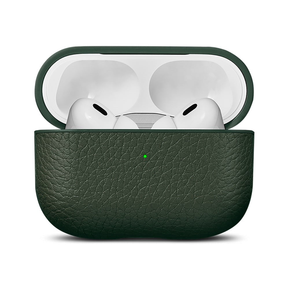 Woolnut AirPods Pro (2. gen.) Äkta Läderfodral - Grön