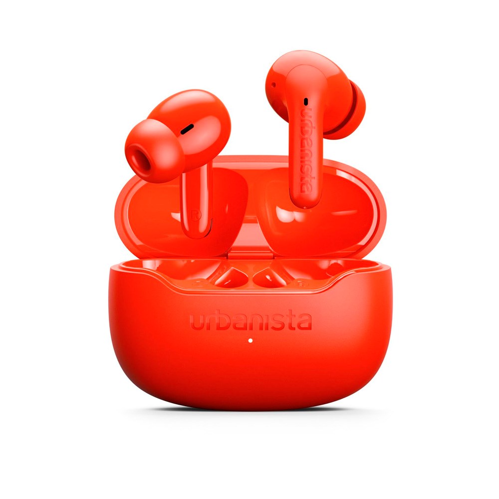 Urbanista Palermo True Wireless In-Ear Headset m. Active Noise Cancelling - Poppy Orange