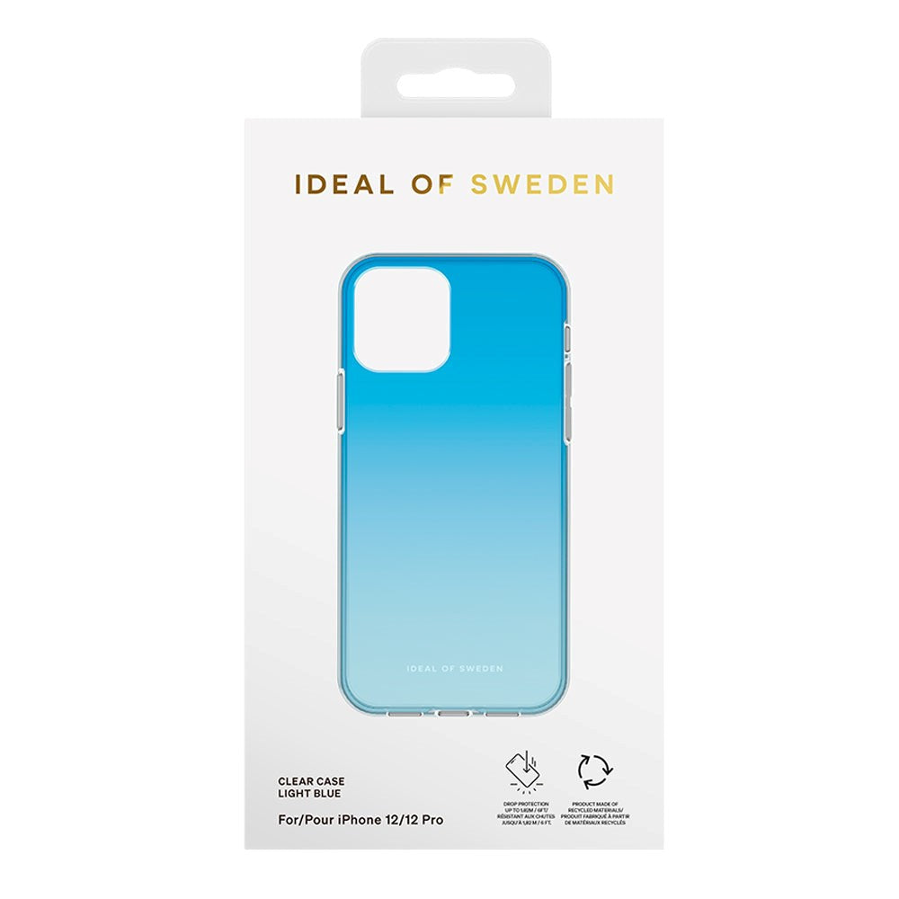 iPhone 12 / 12 Pro Ideal Of Sweden Clear Skal - Light Blue