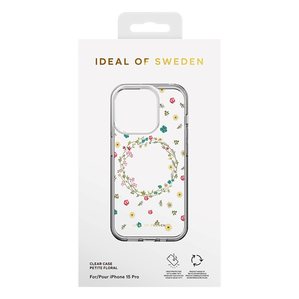 iPhone 15 Pro iDeal Of Sweden Clear Skal - Petite Floral