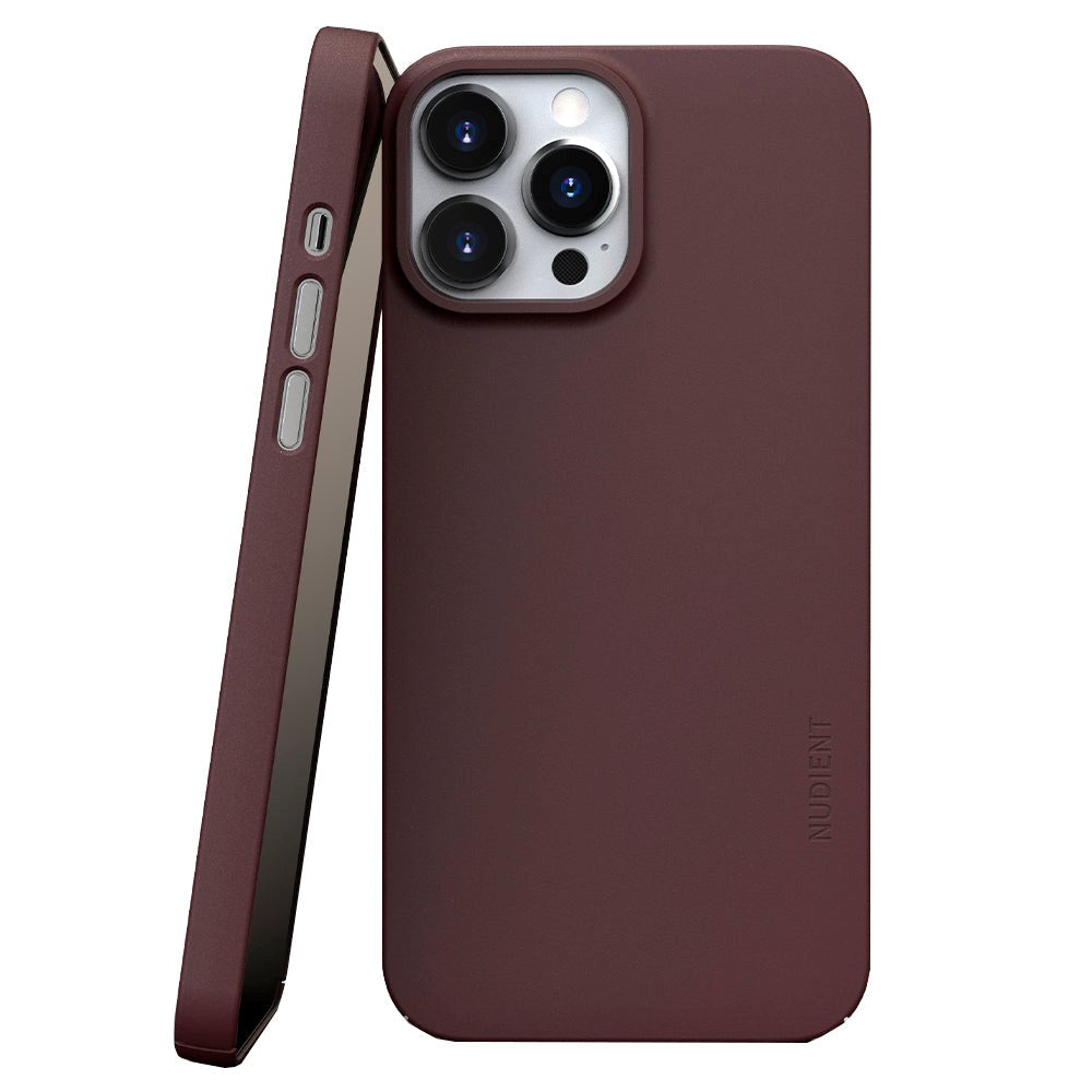 iPhone 13 Pro Max Nudient Thin Case V3 Skal - Sangria Red