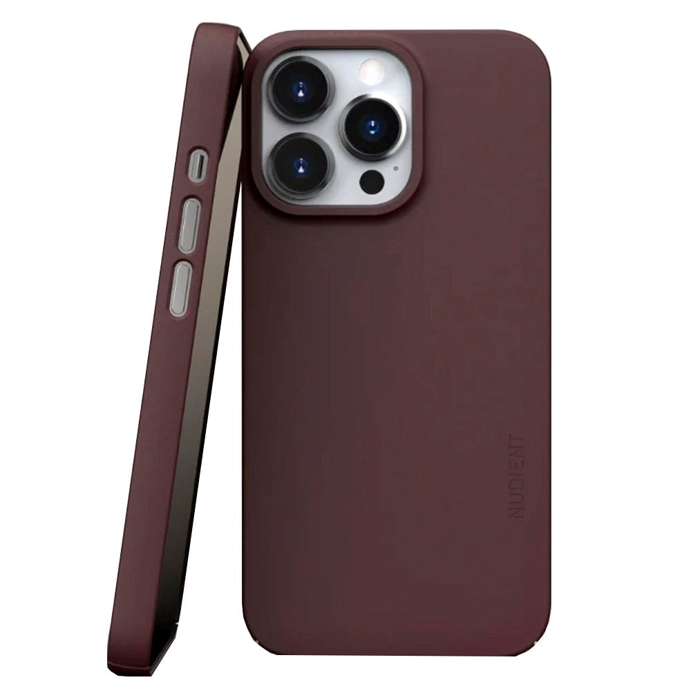 iPhone 13 Pro Nudient Thin Case V3 Skal - Sangria Red