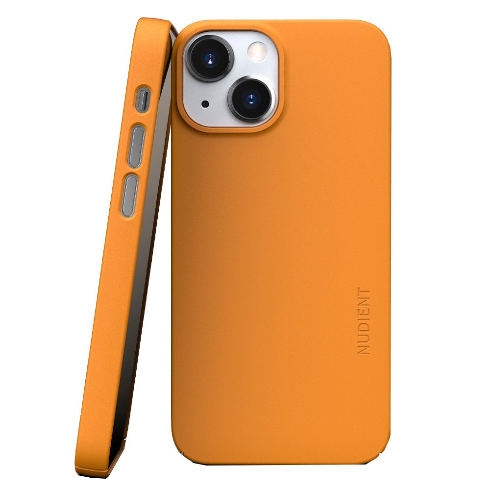 iPhone 13 Mini Nudient Thin Case V3 Skal - Saffron Yellow