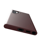Samsung Galaxy S22 Ultra Nudient Thin Case V3 Skal - Sangria Red
