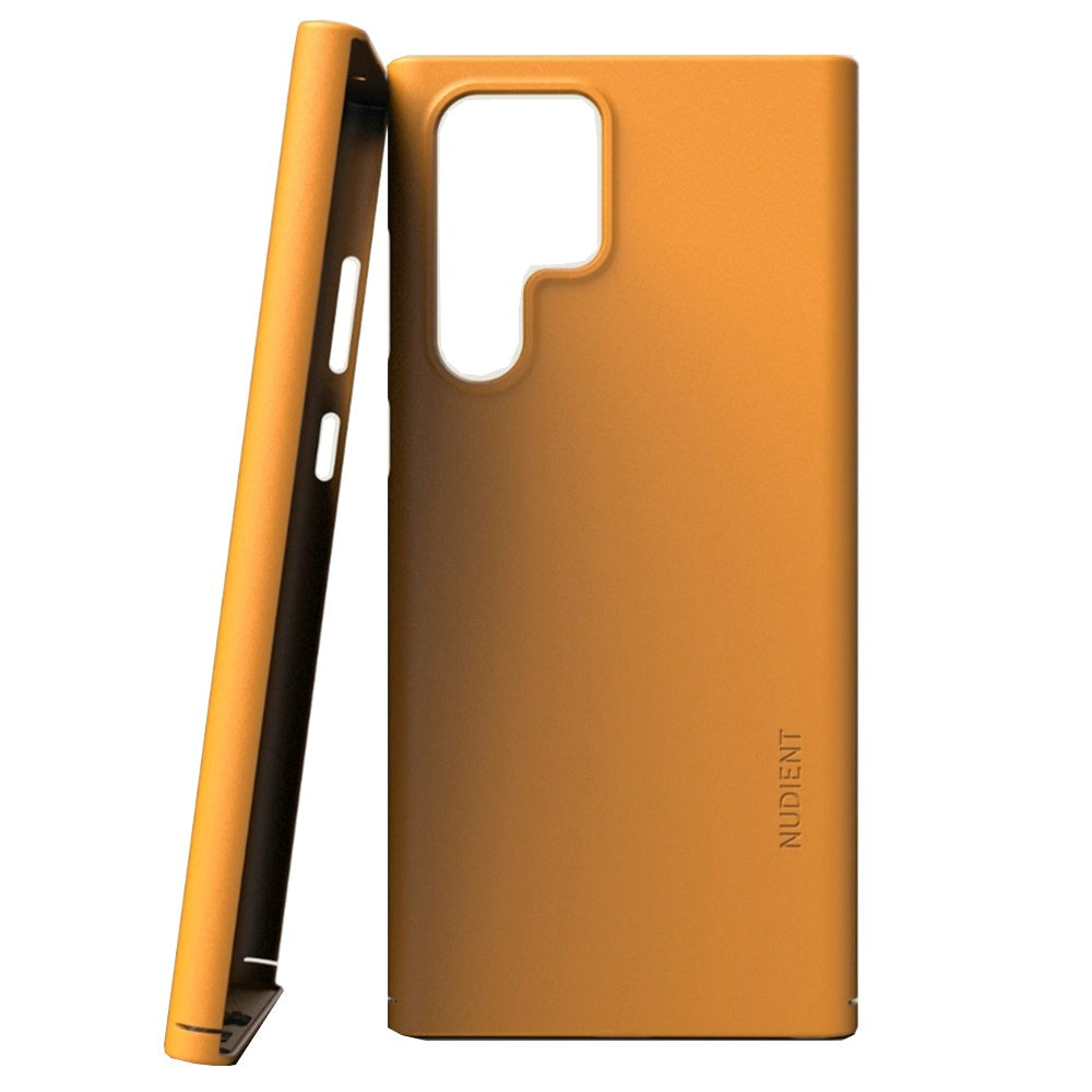 Samsung Galaxy S22 Ultra Nudient Thin Case V3 Skal - Saffron Yellow