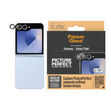 Samsung Galaxy Z Flip6 PanzerGlass PicturePerfect Kameraskyddsglas - Platinum Strength - Transparent / Svart