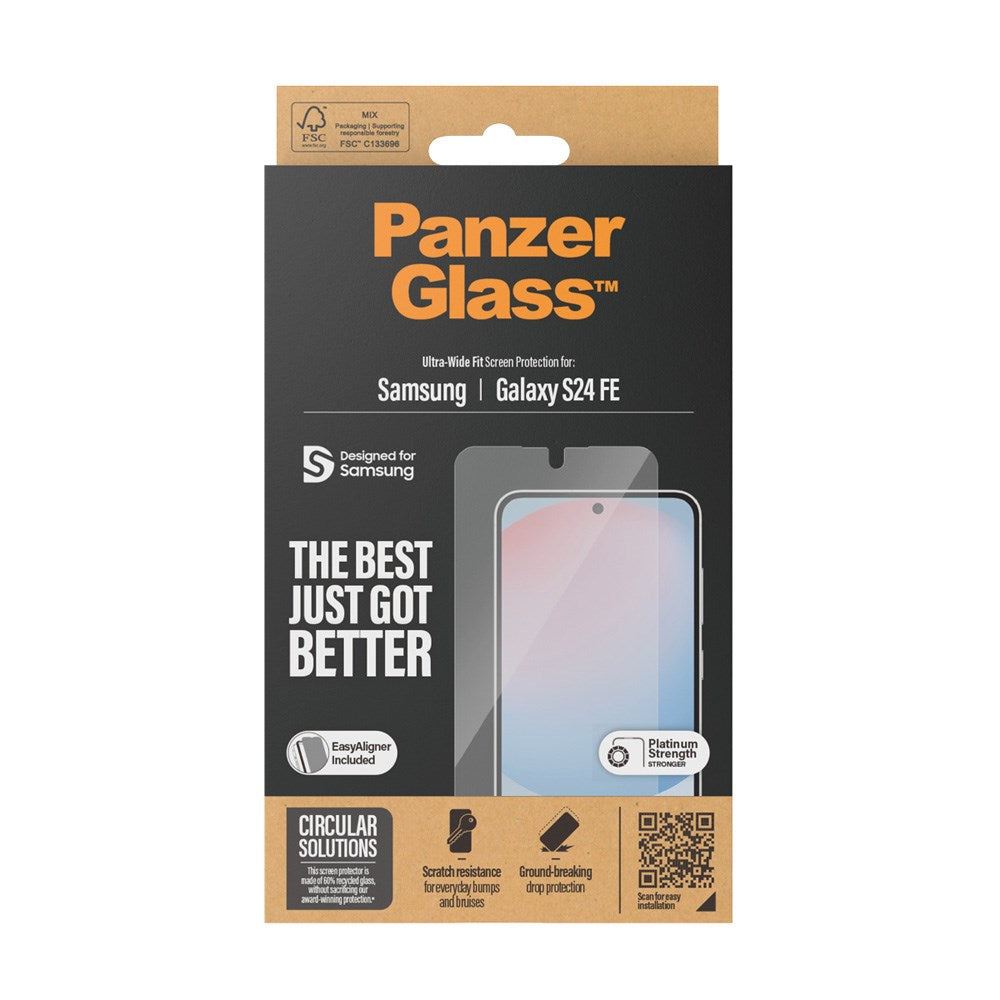 Samsung Galaxy S24 FE - PanzerGlass Ultra-Wide Fit Skärmskyddsglas - Transparent