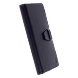 Krusell Sigtuna foliowallet Universal Leather Flip Case - Svart (Max. Telefon: 155 x 75 x 10 mm)