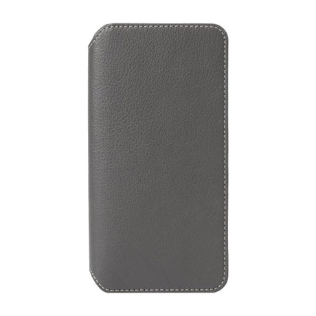 Krusell Pixbo 4 -kort foliocase iPhone xs max läder flip Fodral - grå