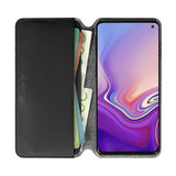 Krusell Pixbo 4 -kort foliocase Samsung Galaxy S10 läderflip Fodral - Svart