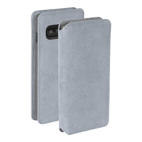 Krusell Broby Slim Wallet Samsung Galaxy S10+ (plus) Suede Flip Case - Grey