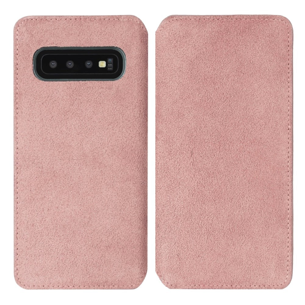 Samsung Galaxy S10+ (plus) Krusell Broby Slim Wallet Plånboksfodral - Mocka - Rosa