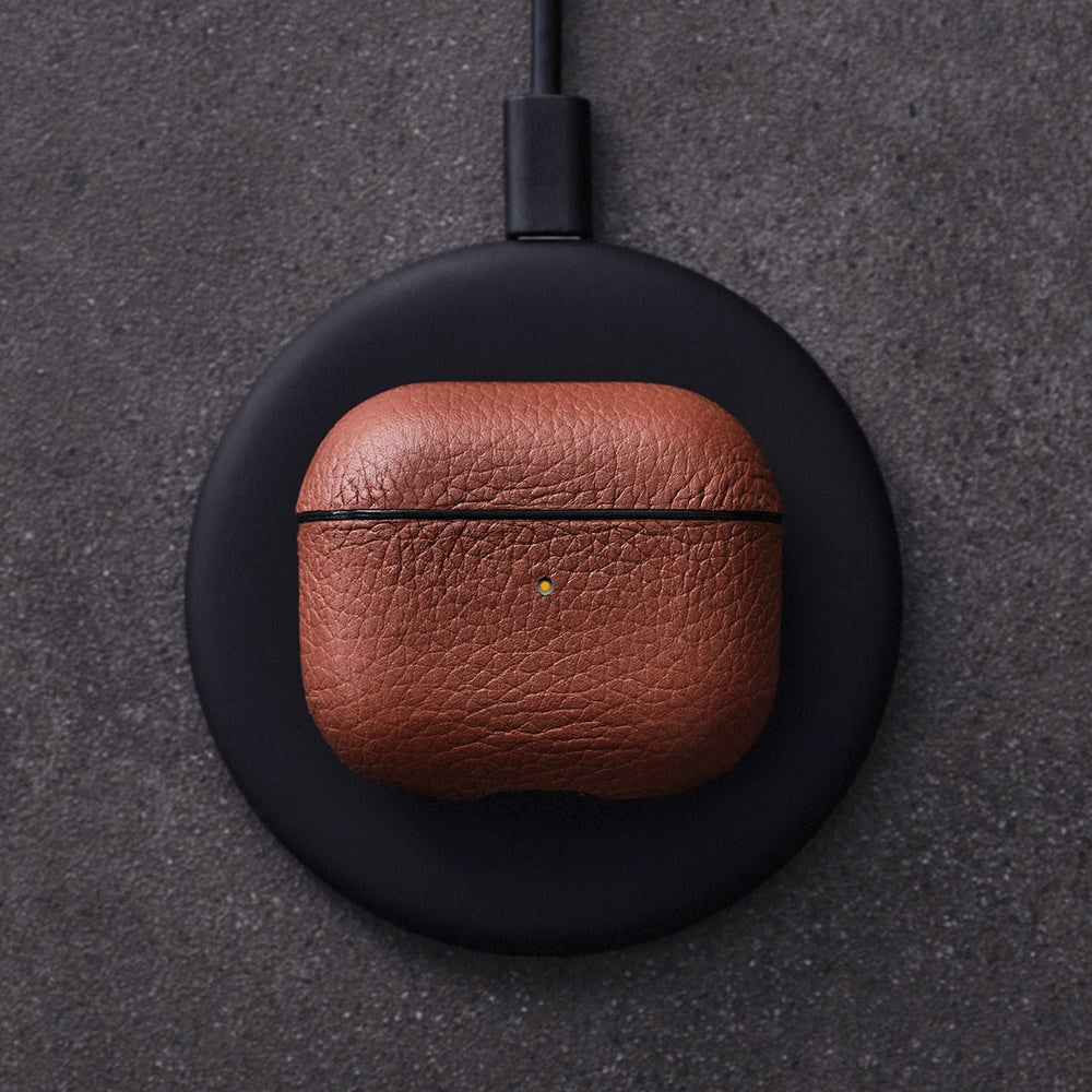 Woolnut AirPods (3. gen.) Äkta Läderfodral - Brun