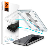 Samsung Galaxy S24 Spigen EZ Fit Glas.tR Skärmskydd 2. Stk - Case Friendly - Genomskinlig